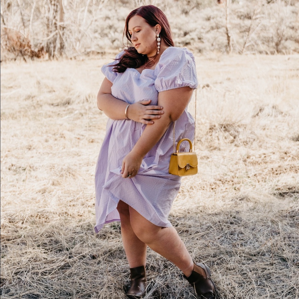 Target Puff Sleeve MIDI Dress